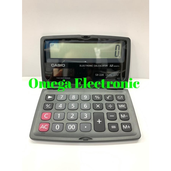 

Casio Calculator SX-220 - Kalkulator Saku Pocket SX 220 Dual Leaf