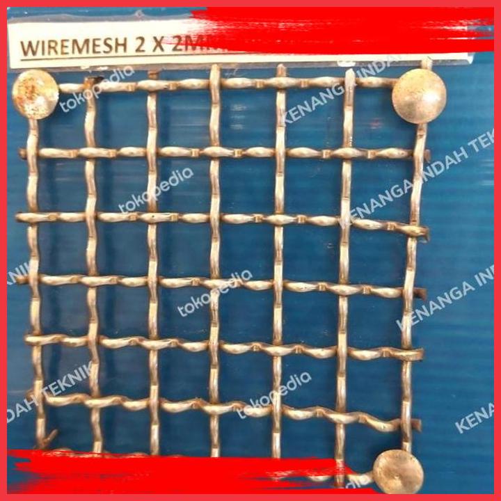 

(KENA) KAWAT WIREMESH STAINLESS SS304 2 X 2MM X 10METER ( ANYAMAN CACING )