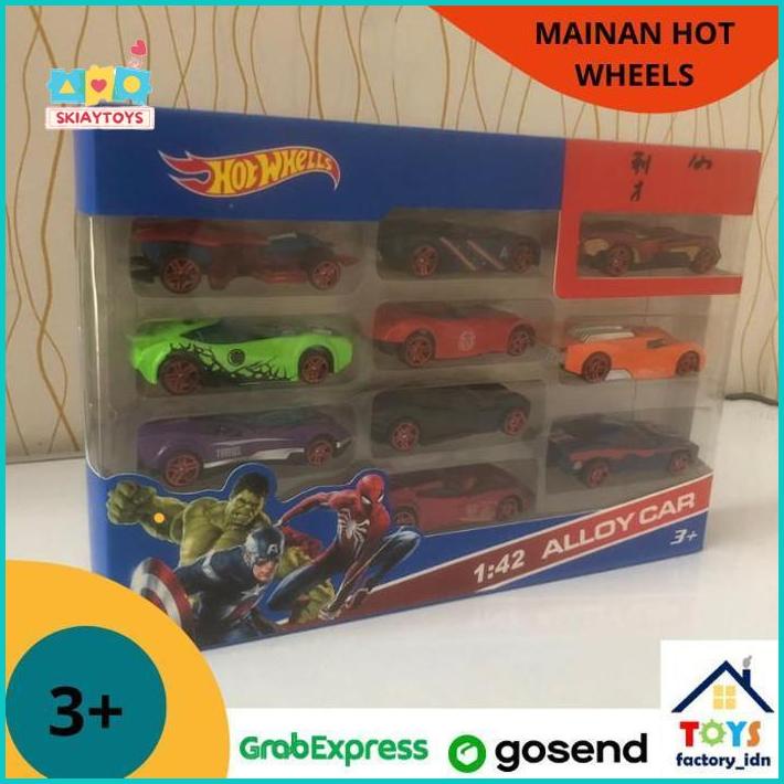 Skiatoys Mainan Hot wheels Isi 10 pcs mobil