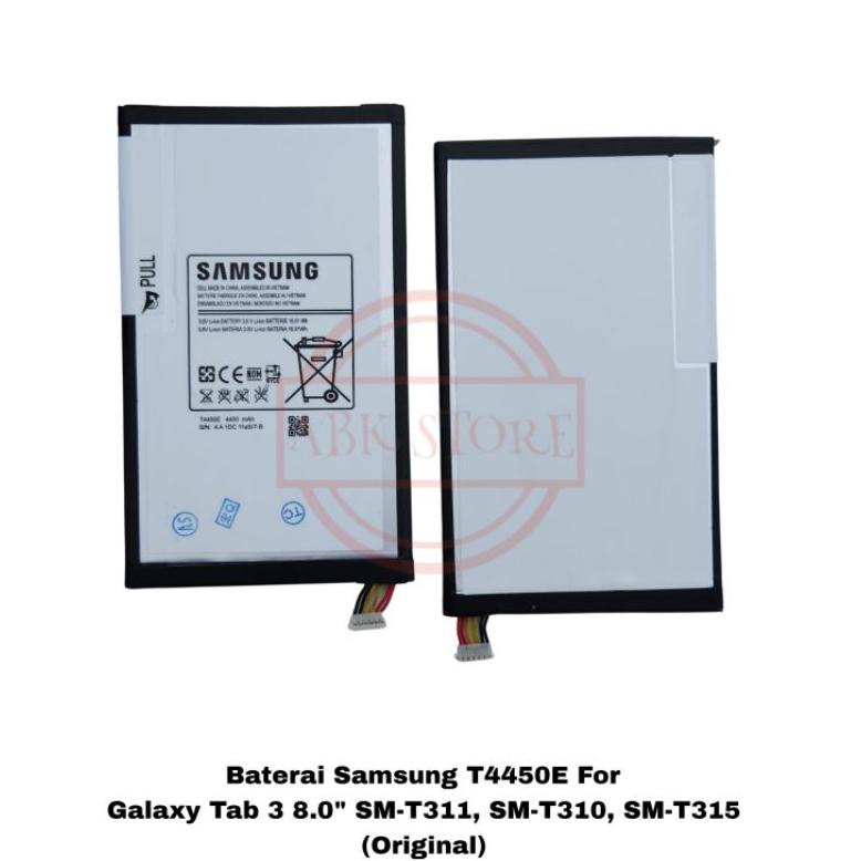 Miliki BATRE BATERAI SAMSUNG GALAXY TAB 3 8.0 SM-T311 / SM-T310 / SM-T315 T4450E BATTERY ORIGINAL ..