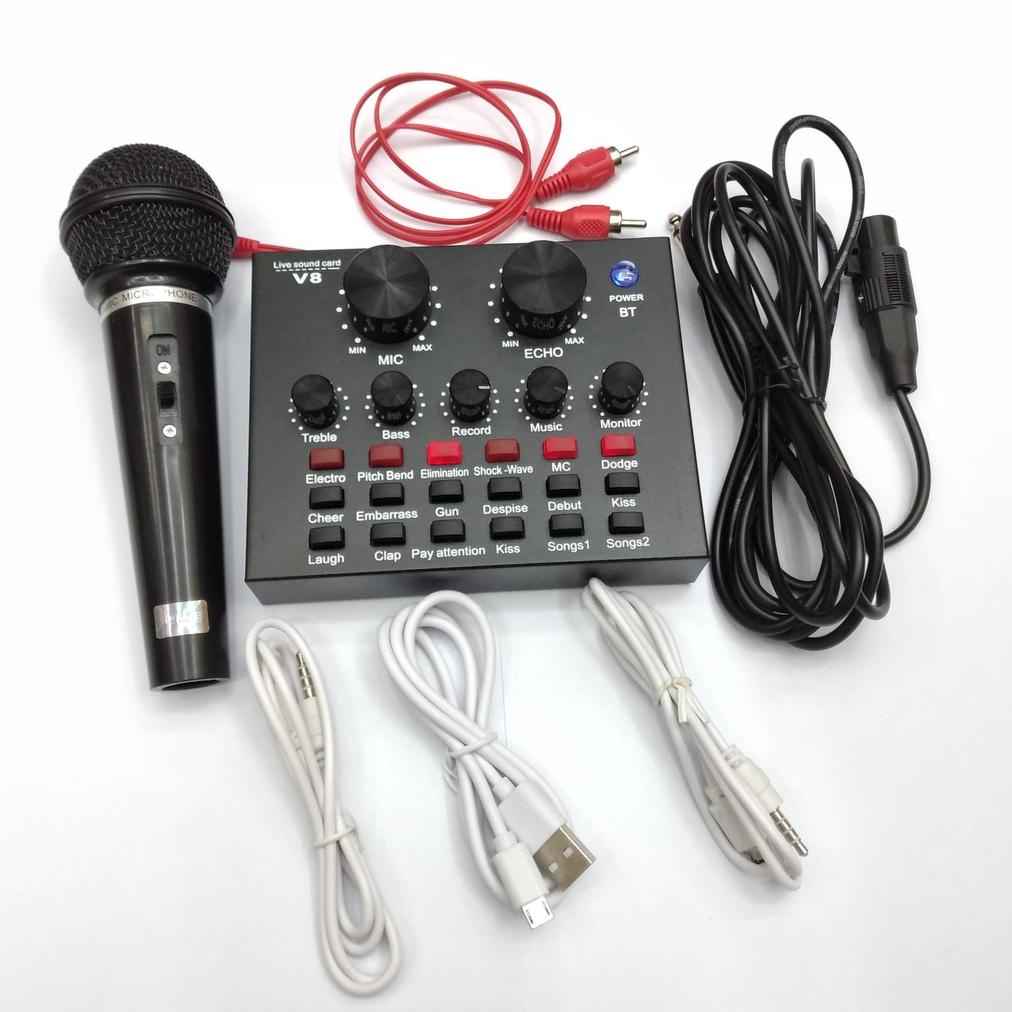 Promo Alat Karaoke Kluarga Di Rumah Soundcard Bluetooth Audio Usb External Lngsm38