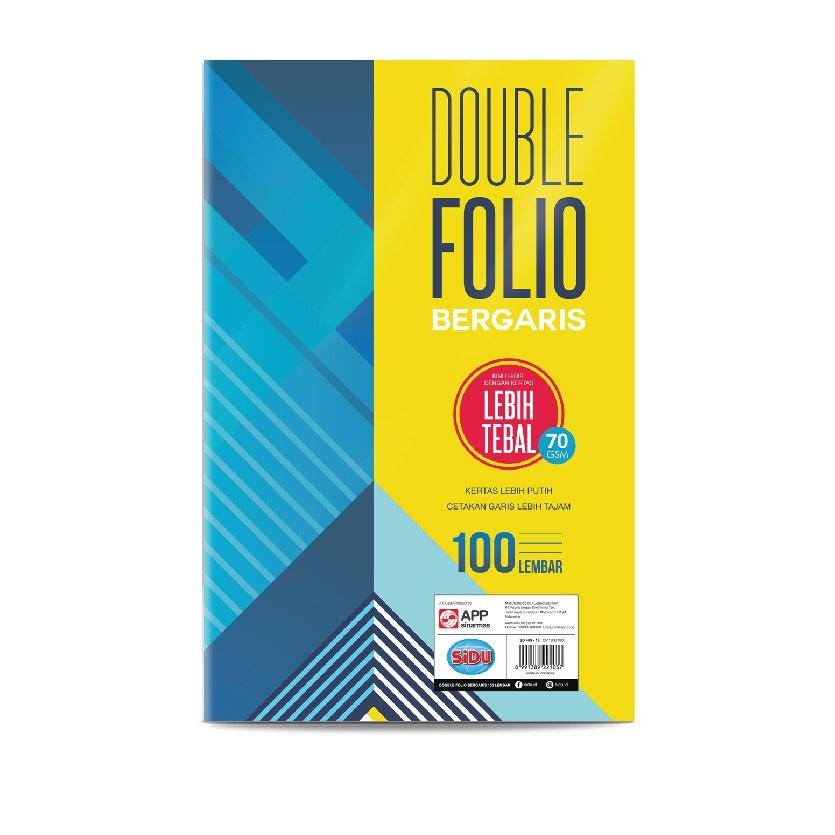 

Update SiDU Double Folio Bergaris 100 lembar SDU RF 100 70 GSM ,.