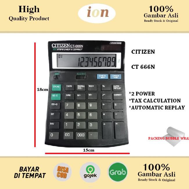 

Calculator CITIZEN CT-666N - Kalkulator Meja Office Check & Correct CT