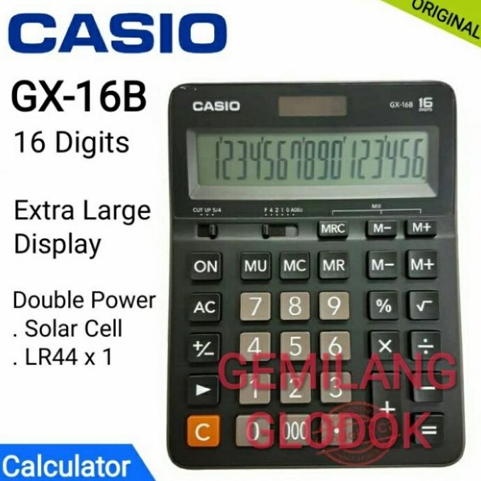 

CASIO GX-16B | GX 16B | NEW KALKULATOR/ CALCULATOR 16 DIGITS | GX16B