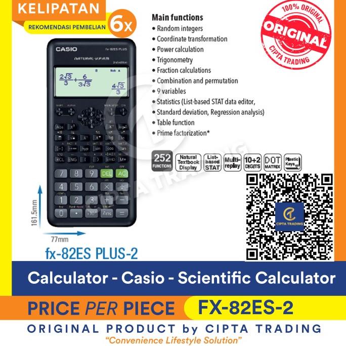 

Calculator - Casio - Scientific Calculator FX-82ES Plus