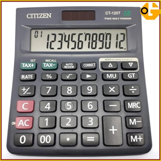 

Kalkulator Citizen CT 120 T / Calculator Citizen 12 Digit CT-120T