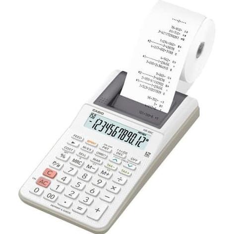 

Kalkulator Kasir Printing CASIO HR-8RC-WE Mini Print Calculator 8 RC