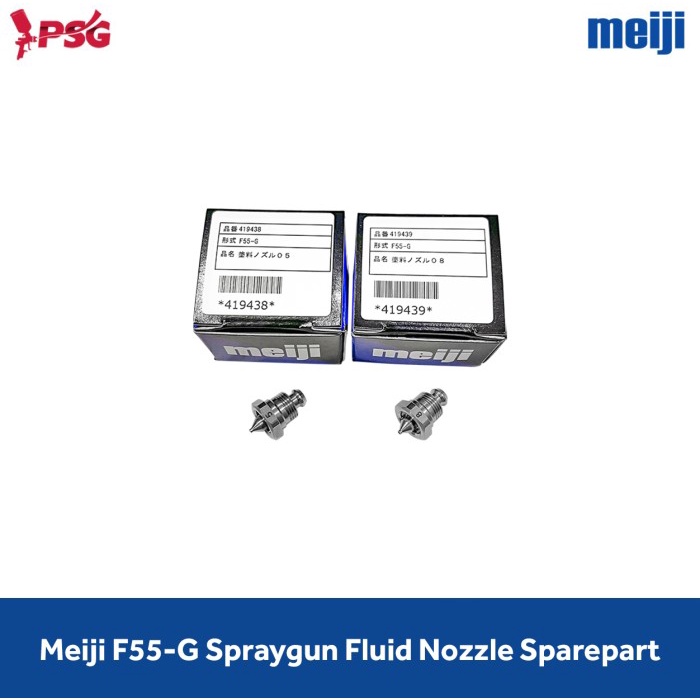 ✅Baru Meiji F55-G Spraygun Fluid Nozzle Sparepart Bisa Gojek