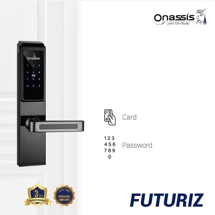 [Ori] Kunci Pintu Digital Onassis Futuriz  Digital Lock Onassis  Bellucci Terbaru