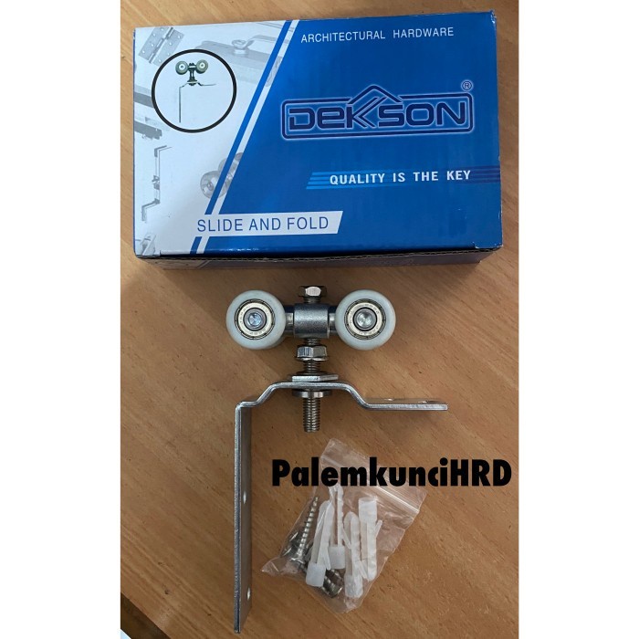 [Ori] Termurah Roda Pintu Lipat Pintu Aluminium Dekson Roda Atas Folding Bisa Gojek