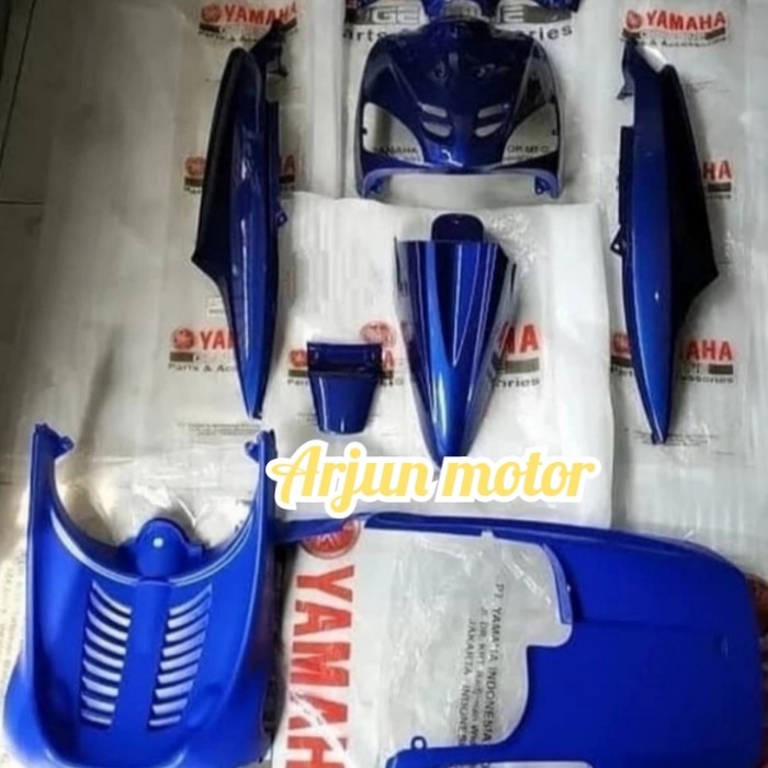 [New Ori] Paket Cover Body Mio Sporty Biru Original Ygp Bisa Sameday