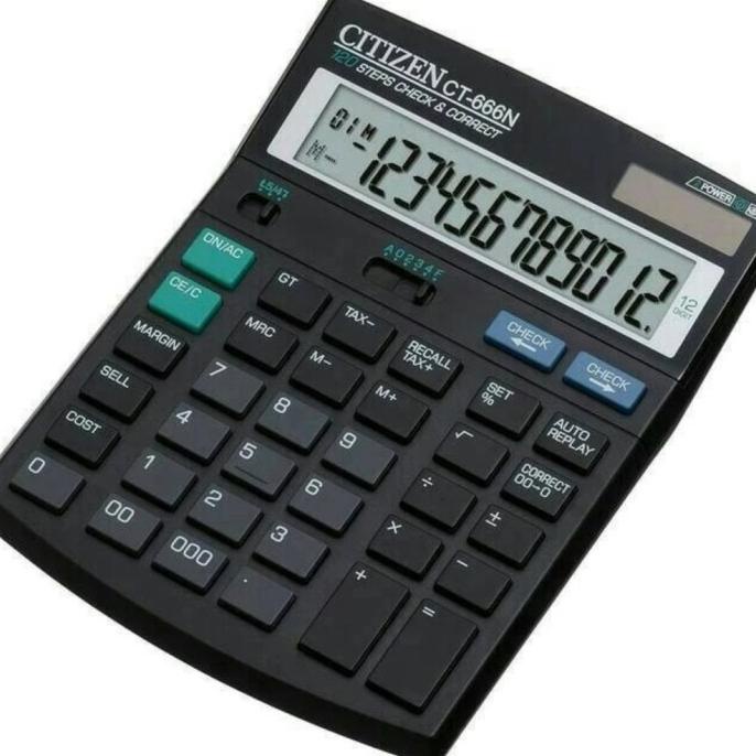 

KALKULATOR DESKTOP CITIZEN CT-666N / CALCULATOR 12 DIGIT CEK ULANG