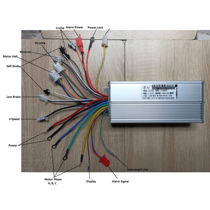 [Baru] Controller Brushless / Bldc Remotemulti 72V 84V 1500W Motor Listrik Terbaru