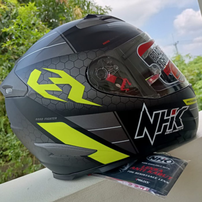 [New Ori] Helm Nhk Rx9 Navy Black Yellow Doff Diskon