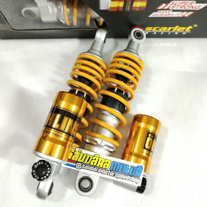 [Baru] Shock Scarlet Tabung Bawah Reborn Bebek 280M Yamaha Jupiter Z/Vega R Terbaru