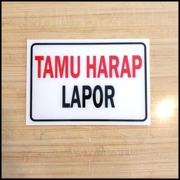 

HOT DEAL SIGN STICKER TAMU HARAP TELEPON UKURAN 20X30CM K3 RAMBU SAFETY STIKER !