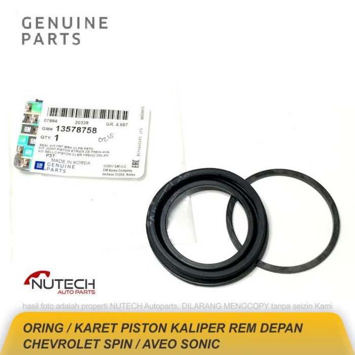 Karet Seal Oring Kaliper Piston Rem Depan Chevrolet SPIN AVEO SONIC GM