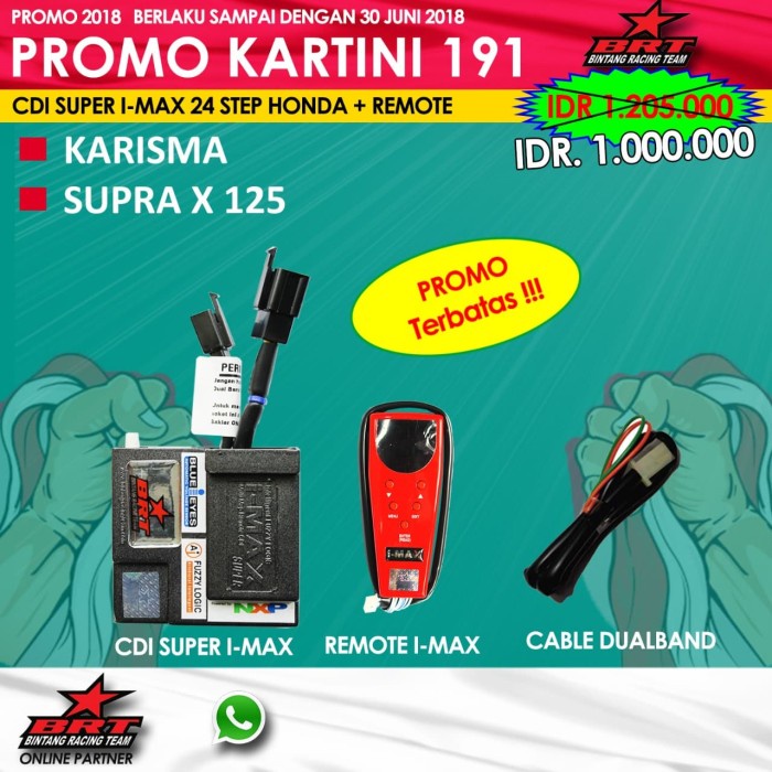 ✨Termurah Promo Cdi Brt Imax Super 24 Step Supra X 125 Bisa Sameday
