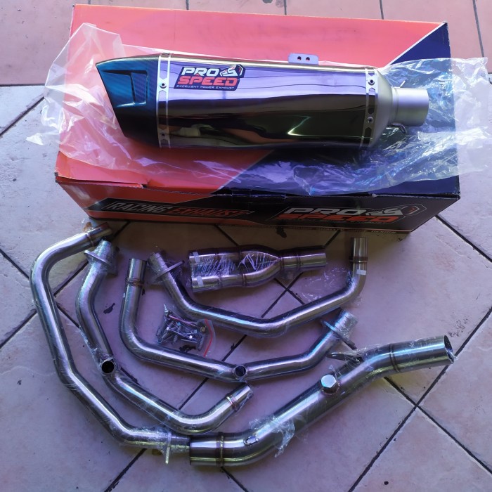 ✨Termurah Knalpot Prospeed Shark Black Zx25R Zx25R 4 Cylinder Full System Terbaru