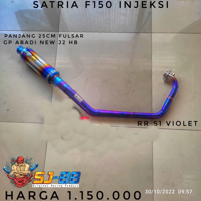 ✨Termurah Knalpot Racing Sj88 Satria Fu Fi 150 Injeksi Fulset Gp Abadi New 25 Cm Terbatas