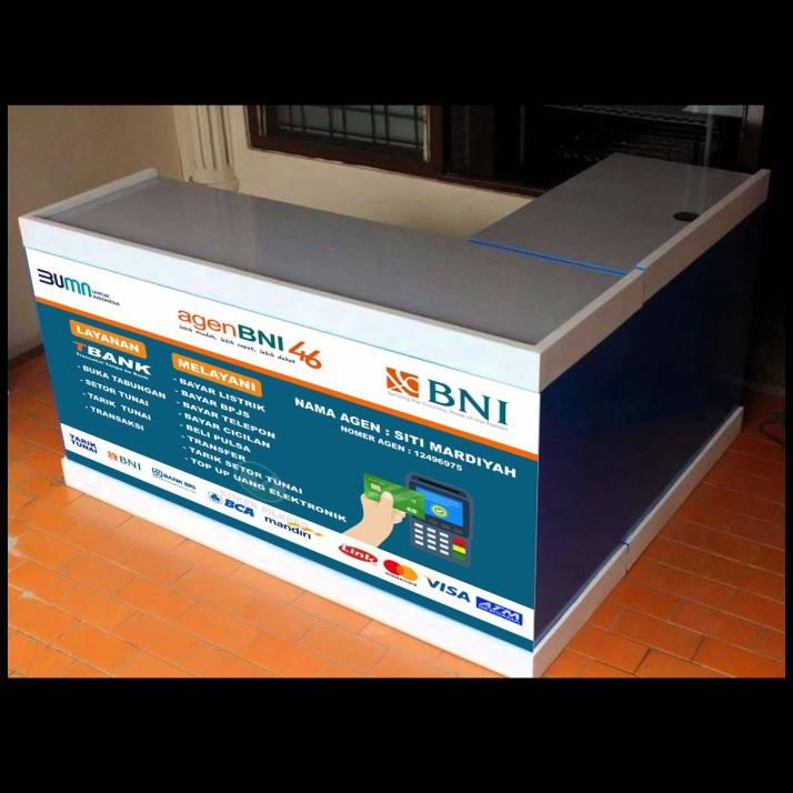 

TERBARU STIKER VINYL MEJA KASIR AGEN BNI !!!!!!!