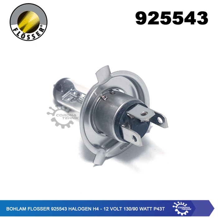 Bohlam Flosser 925543 Halogen H4 - 12 Volt 130/90 Watt P43t star