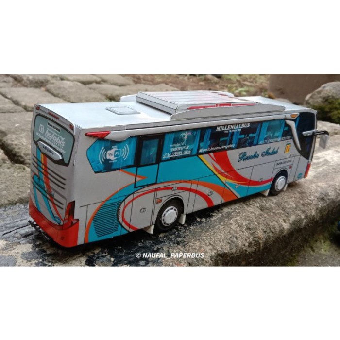 MUST HAVE TERLARIS MINIATUR BUS PAPERCRAFT ROSALIA INDAH SKALA 50 TERBARU