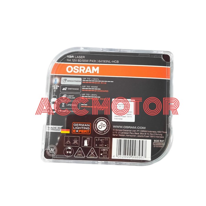 Osram H4 NBR / NBL / NightBreaker / Night Breaker Laser 60/55W ORI best