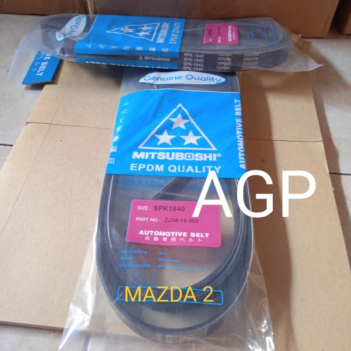 Van Belt Fan Belt 6PK 1840 Mazda 2 star