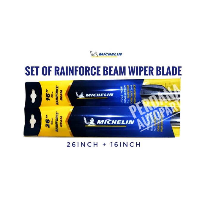 Masih Sepasang Wiper Depan Innova Reborn Asli Michelin Frameless Premium Sparepart Mobil