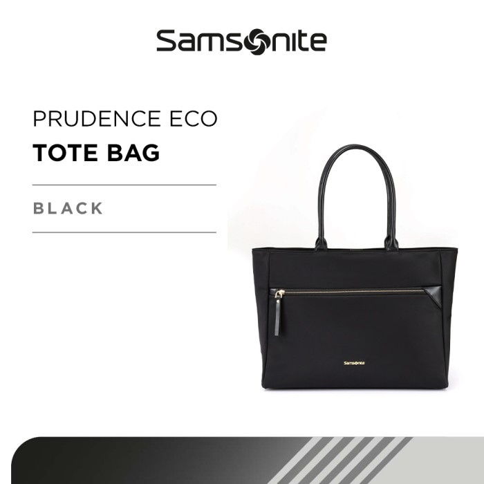 SAMSONITE PRUDENCE ECO TOTE 14.1 INCH STRAP ANTIMICROBIAL - BLACK