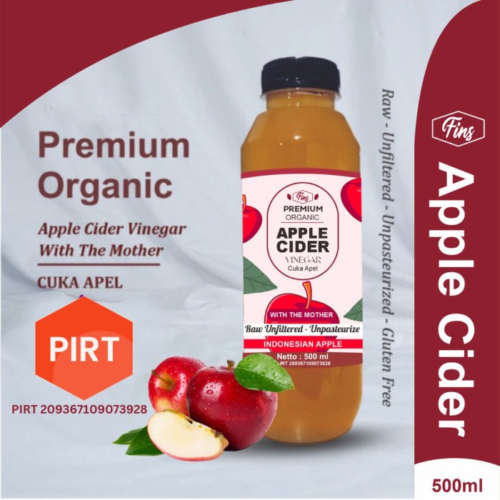 

Terlaris Cuka Apel 500ml Apple Cider Vinegar Organik Untuk Diet Dan Wajah SALE