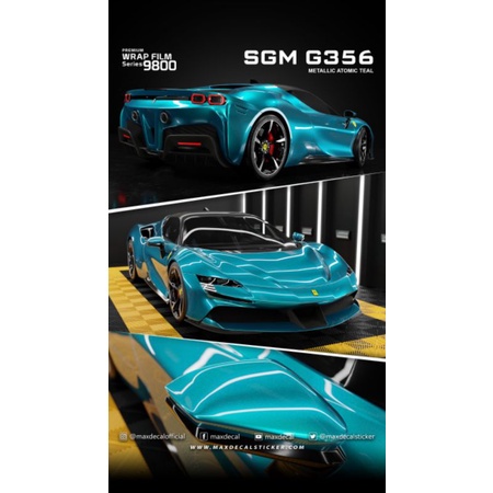 MAXDECAL Premium Wrap Film 9800 - METALLIC ATOMIC TEAL