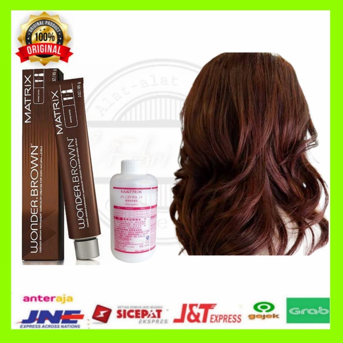Promo Cat Rambut Matrix Wonder Brown Wb-5Rb Light Brown Red Brown + Oxidant