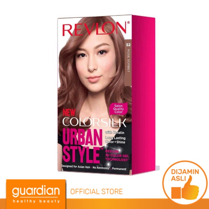 Promo Revlon Hair Color Silk Urban Style Cat Rambut - 52 Rose Sorbet