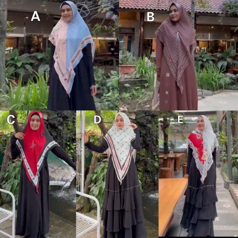 Khimar Palestine by Gallery Syarifah