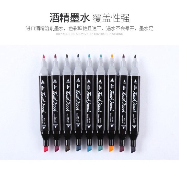 

Termurah Touch Twin Marker Color Copic / Marker Alkohol Base Sketsa Drawing Pen _.