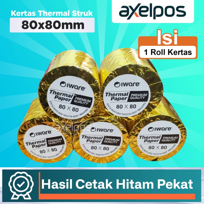 

Promo Kertas Thermal Struk Kasir Iware 80X80Mm