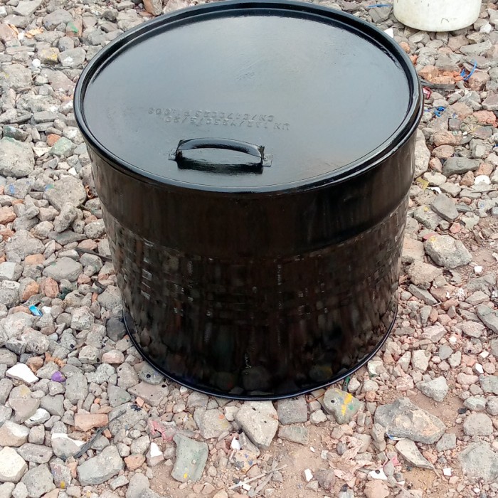 drum tong sampah 100 liter besi