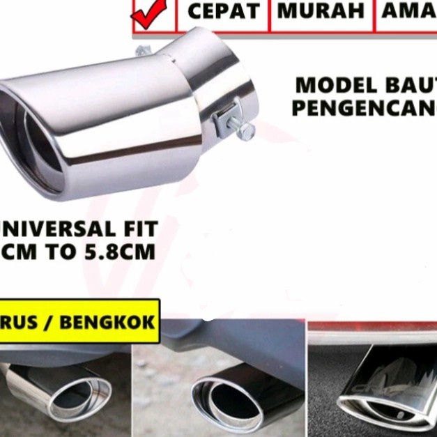 Cod - Ujung Pipa Knalpot Mobil Civic Turbo Muffler Stainlise Kode 083