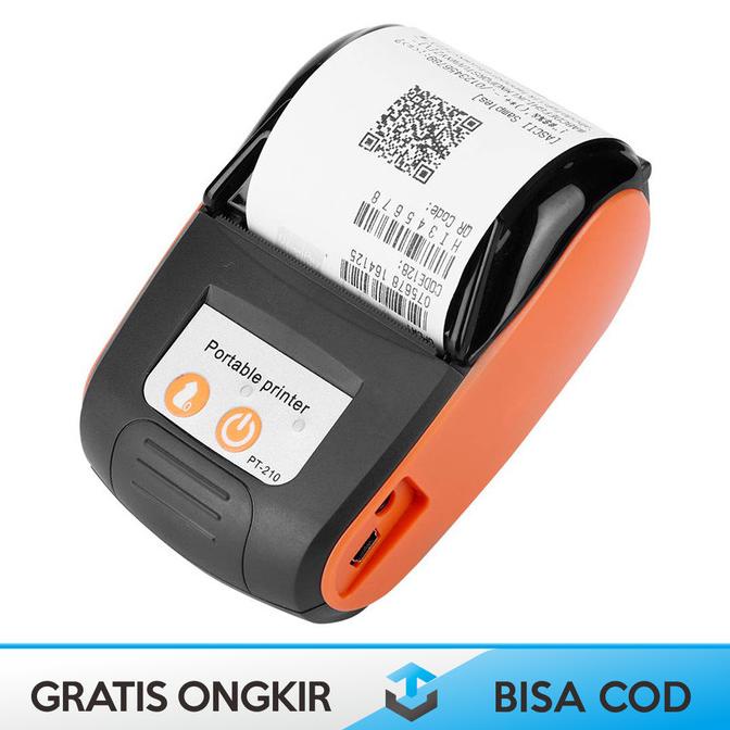 PRINTER BLUETOOTH MINI THERMAL HP GOOJPRT PT210 ORI RESI 58mm MURAH
