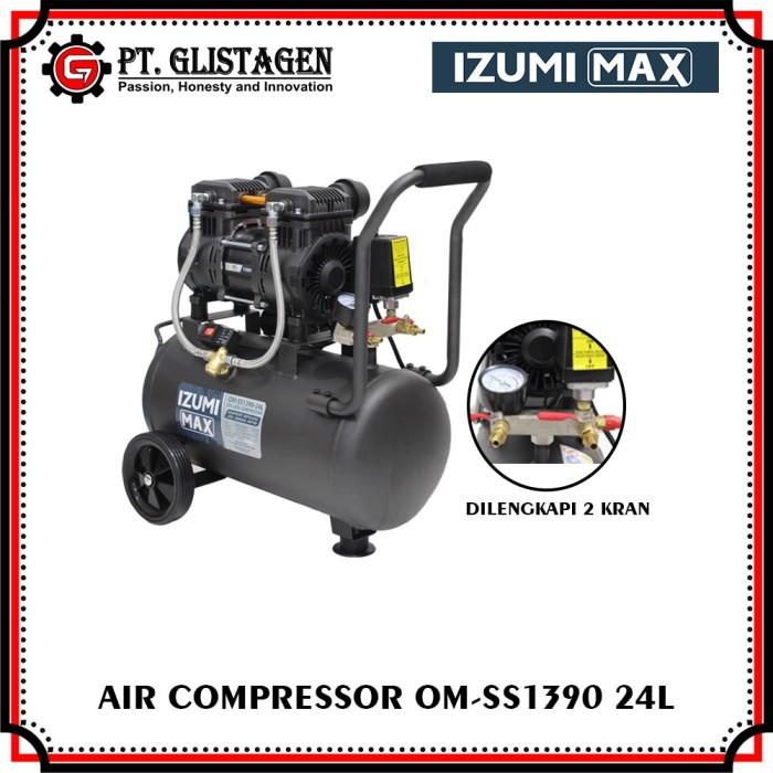 Izumi Max Om Ss1390 24L Kompresor Silent Oilless 1.75Hp Super Speed