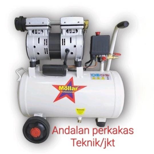 Mollar Ac-1024S Kompresor Silent/Oilles 3/4Hp-24Liter-8Bar