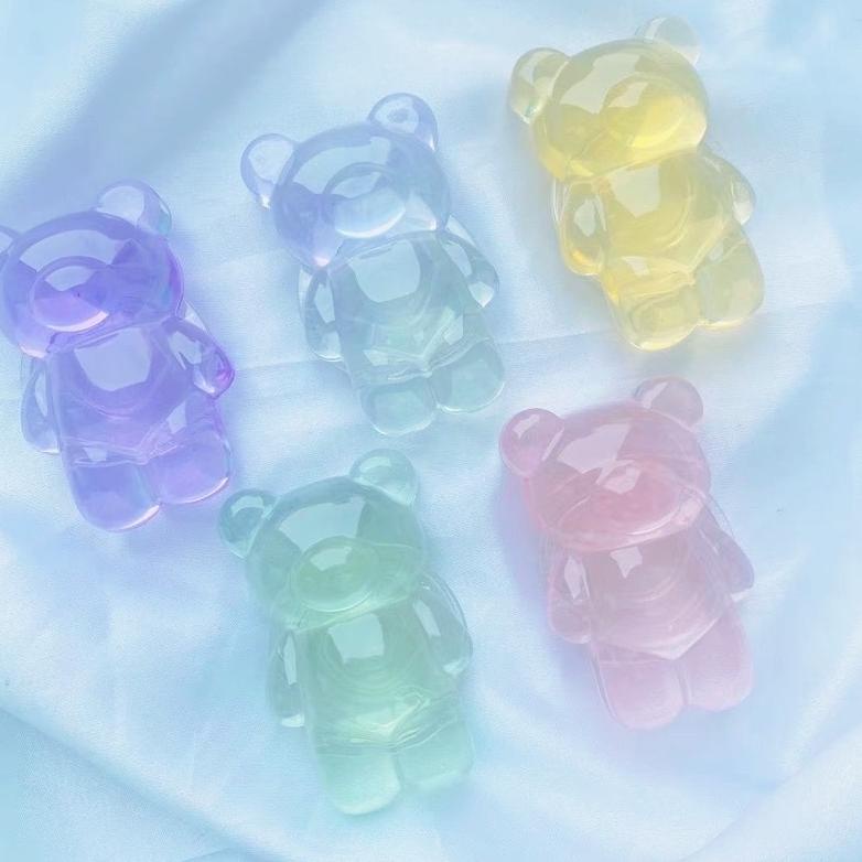 GUMMY BEAR - Griptok 3D Resin Transparan/ Phone Holder/ Phone Grip High Quality