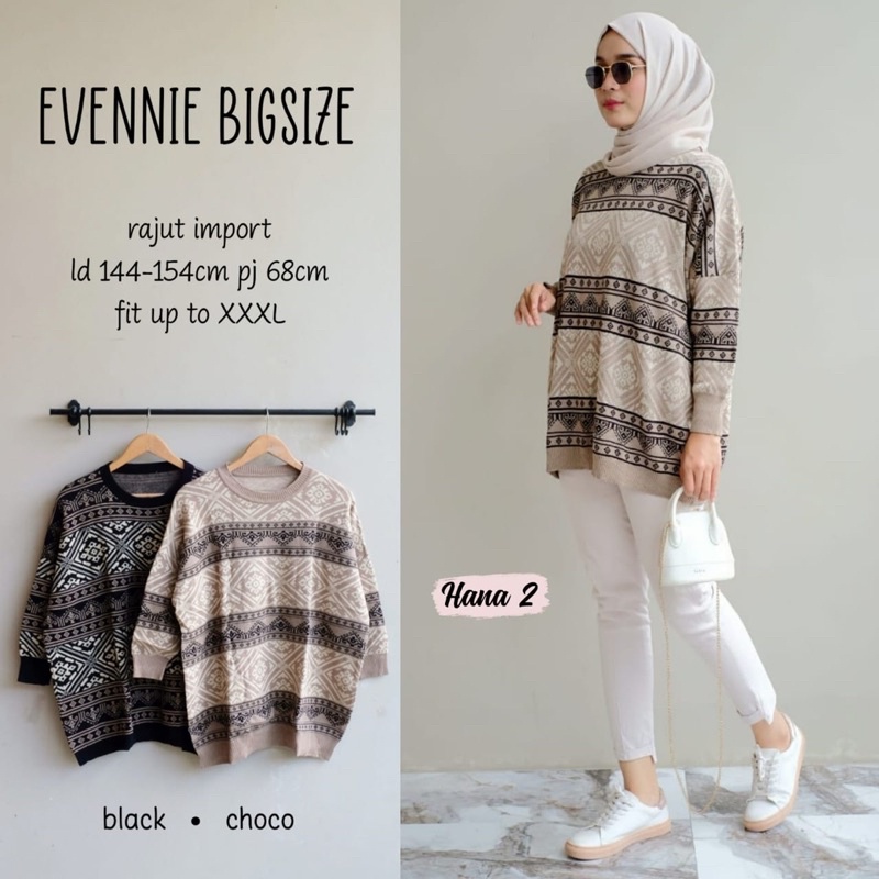 STYLISH MODERN Blouse rajut jumbo import wanita korea premium cantik terbaru. Blus kekinian korean