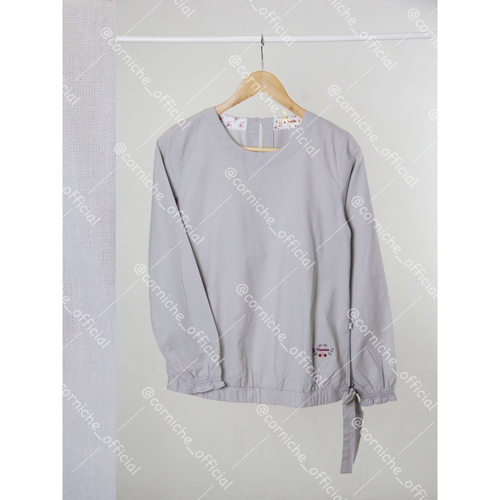 STYLISH MODERN Corniche Reza Blouse Light Brown - TP231577