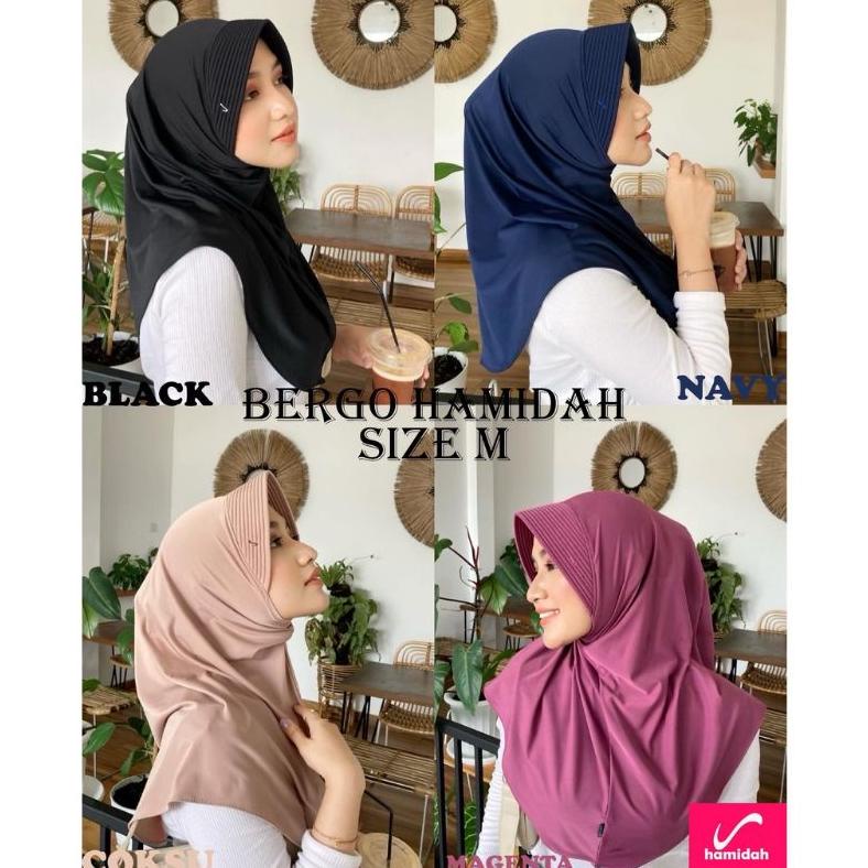 TERLARIS BERGO HAMIDAH M, BERGO SPORT,JILBAB OLAHRAGA,HIJABPOLOS,OVAL ORI HAMIDAH TERBARU