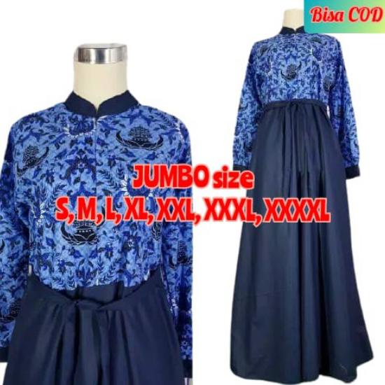 Baju Gamis syari dress Dinas Batik guru pns pdl pdh Murah formal FYP06