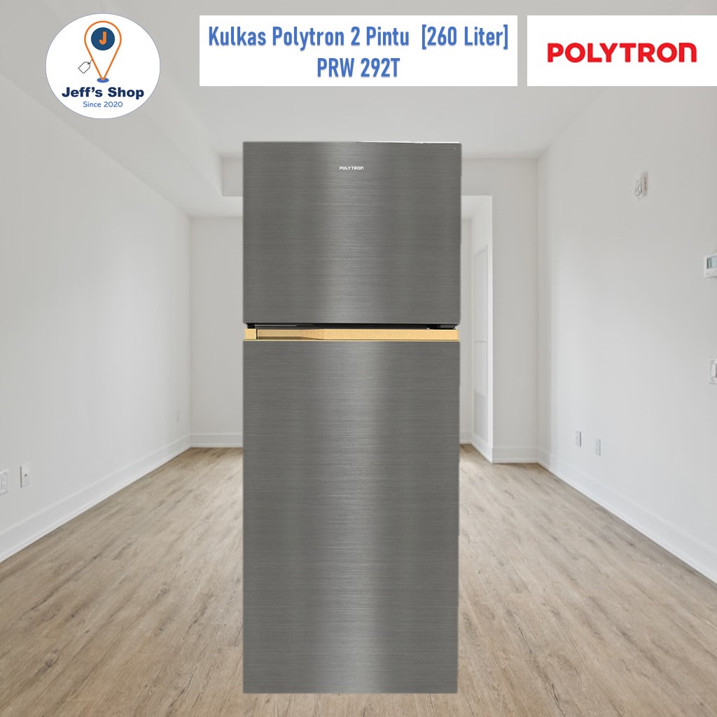 Kulkas Polytron 2 Pintu Metallic [260 liter] PRW 292T