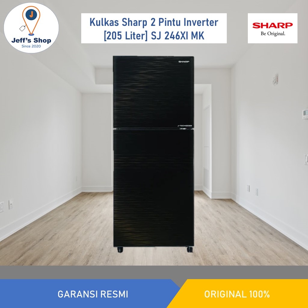 Sharp Kulkas 2 Pintu [205 Liter] SJ 246XI MK [Inverter]